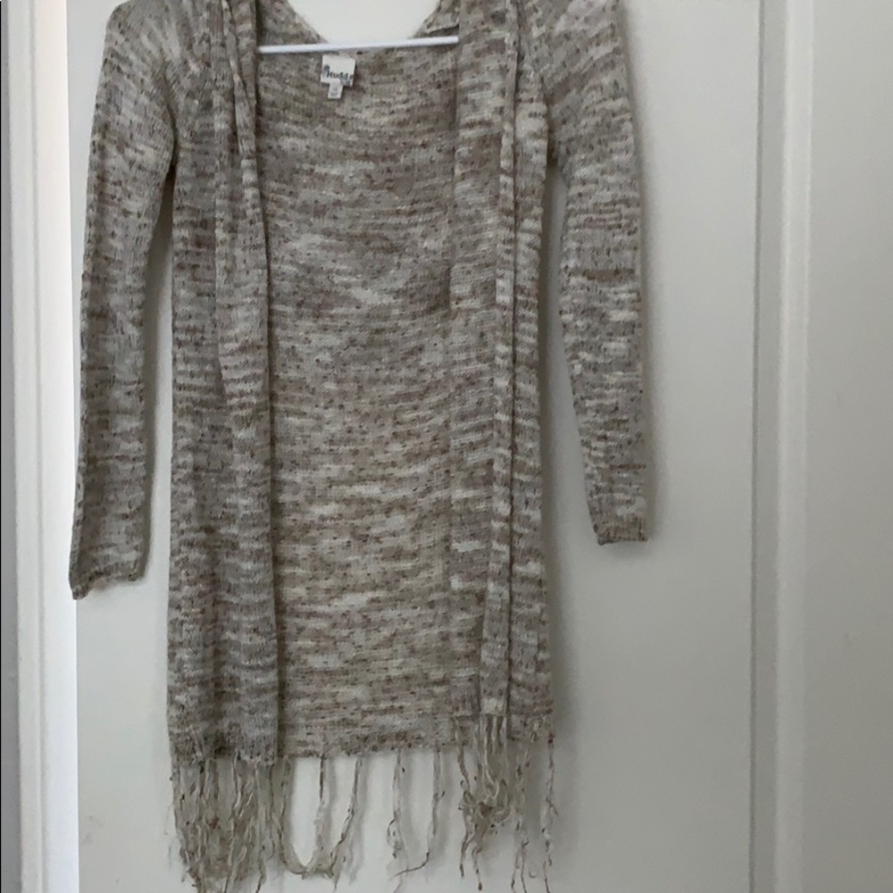 open sweater